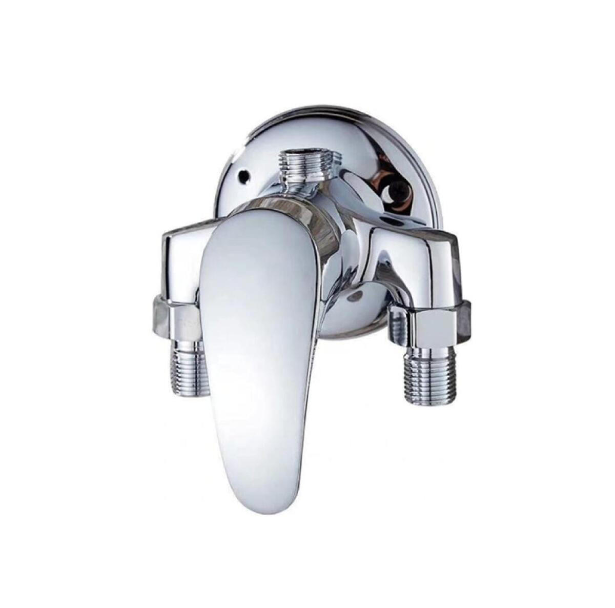 DUSCHARMATUR , Mitigeur de douche mural monocommande - Silberfarben, Metall (12/6/11.5cm) - BELZ