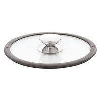 GLASDECKEL mit Silikonring, Transparent / Schwarz, 28 cm - Schwarz, Metall (16.14/12.2/6.69cm) - Berndes