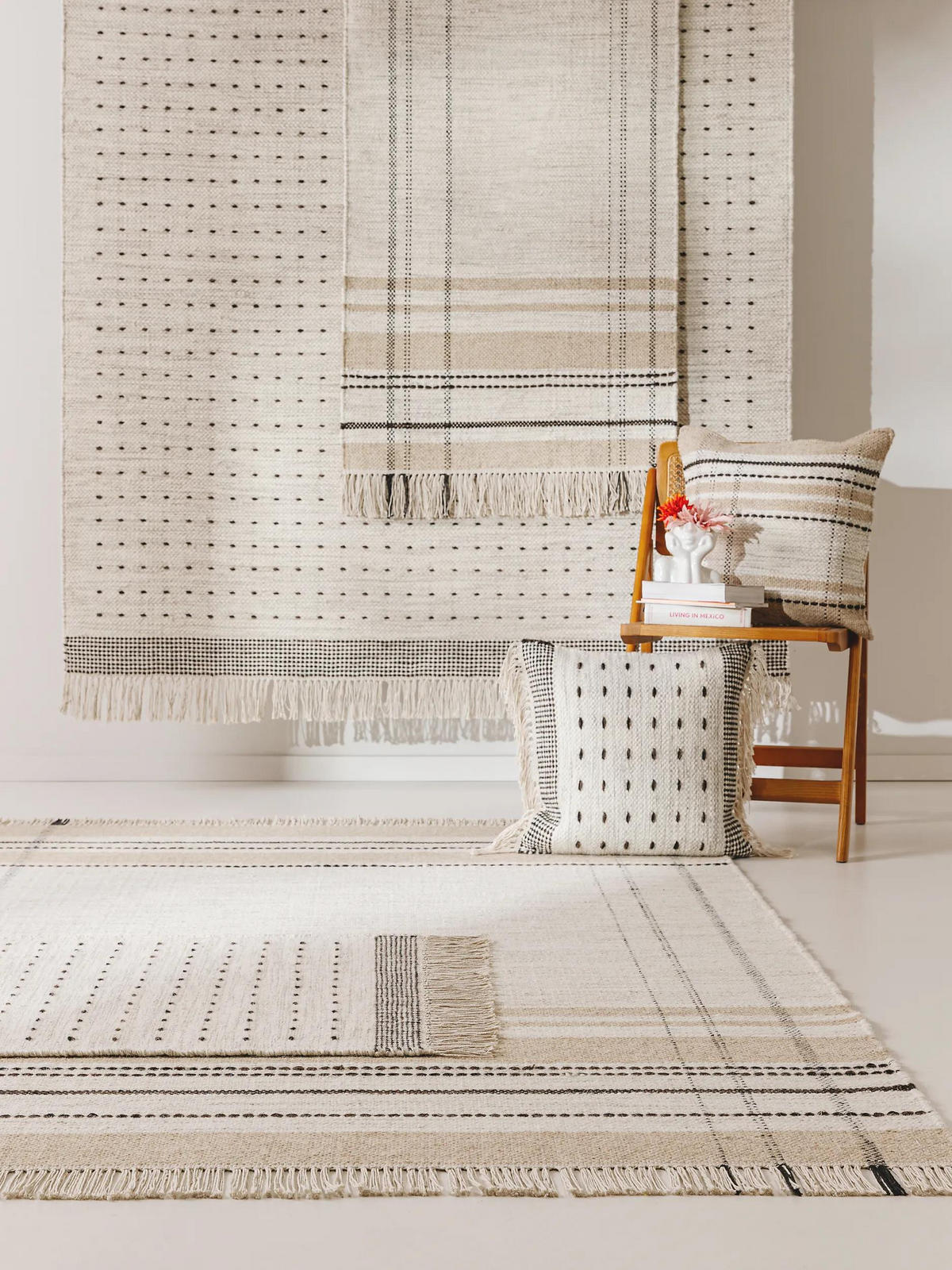 WOLLTEPPICH Bahati Beige 120x170 cm - Beige, Textil (120/170cm) - benuta Pop