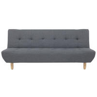 3-SITZER-SCHLAFSOFA dunkelgrau Alsten - Hellbraun/Dunkelgrau, Textil (182/80/83cm) - Beliani