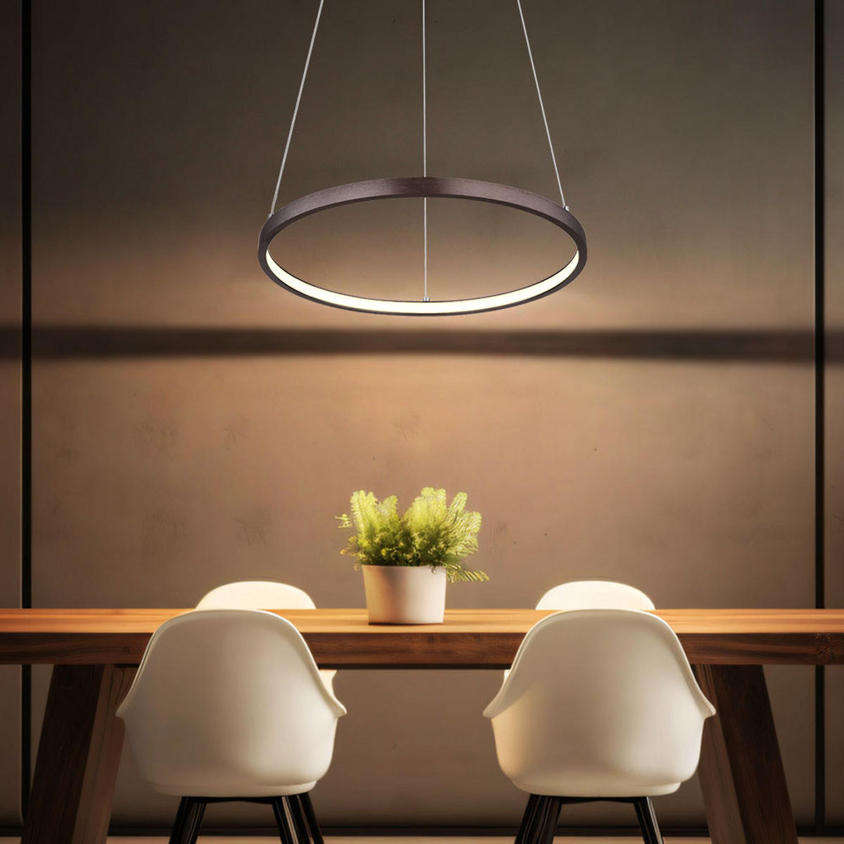 LED HÄNGELEUCHTE Metall Kaffeefarben - Braun, Metall (38.5/38.5/120cm) - Globo Lighting