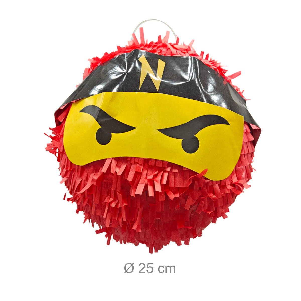 PINATA - Multicolor, Papier/Wellpappe (25/25/25cm) - Relaxdays