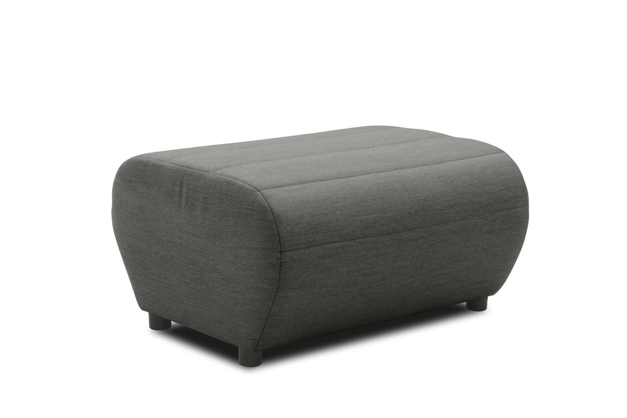 GARTENLOUNGE-HOCKER Boudicca 73x40x63 mit Outdoorbezug in anthrazit - Anthrazit, Kunststoff (73/40/63cm) - 58aufmkessel