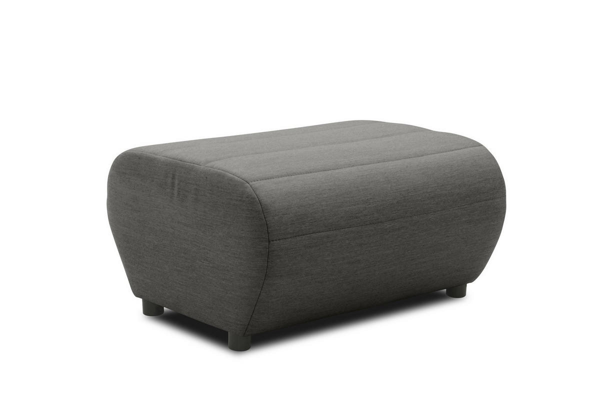 GARTENLOUNGE-HOCKER Boudicca 73x40x63 mit Outdoorbezug in anthrazit - Anthrazit, Kunststoff (73/40/63cm) - 58aufmkessel