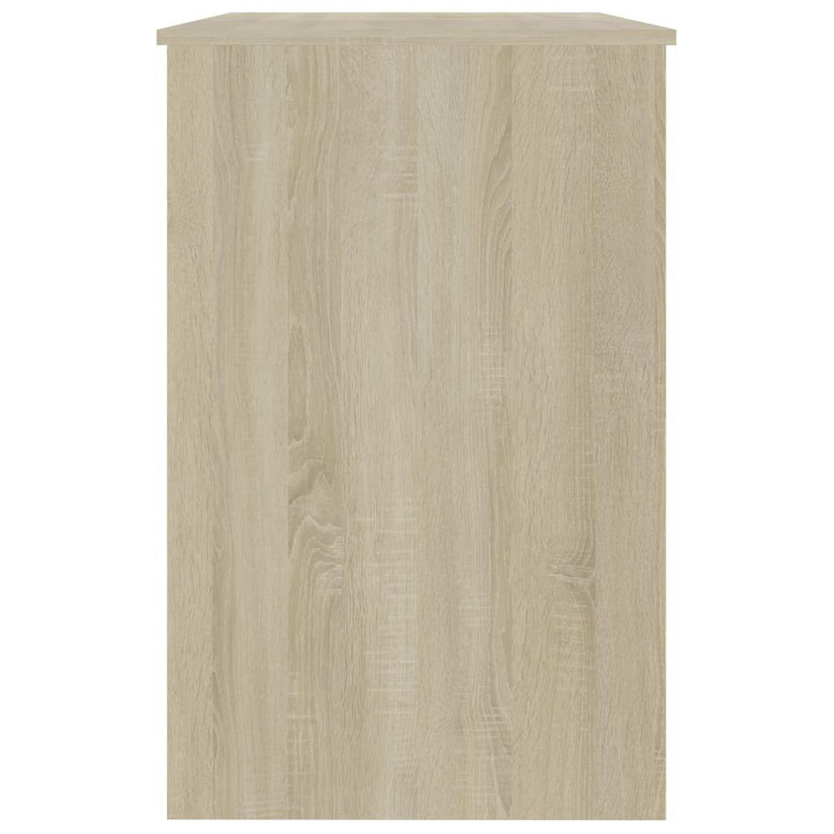 SCHREIBTISCH Modern mit 1 Schublade, 1 Tür 100/50/76 cm aus Holzwerkstoff Sonoma-Eiche Dekor - Beige/Sonoma Eiche, Holz (50/100/76cm) - vidaXL