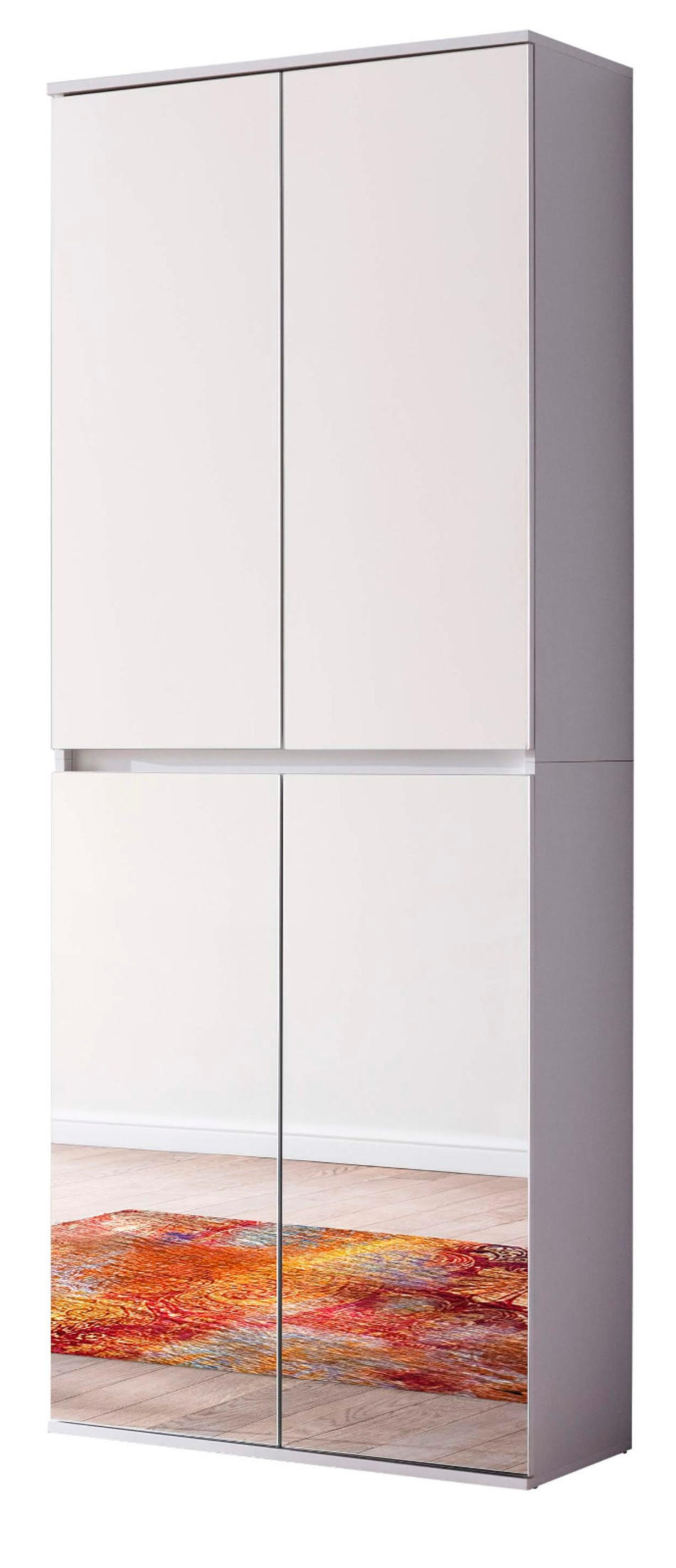 Top.Furn Garderobenschrank Weiß 74x191x34 cm