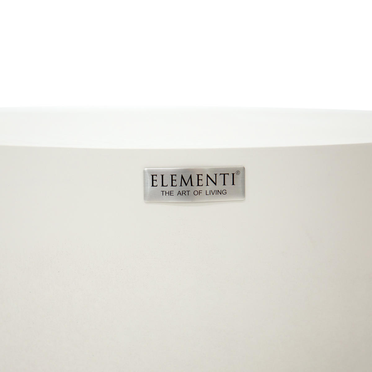 COUCHTISCH CHRONOS Rund Klein aus Beton 66 x 66 x 41 cm - Creme, Naturmaterialien (66/66/41cm) - Elementi