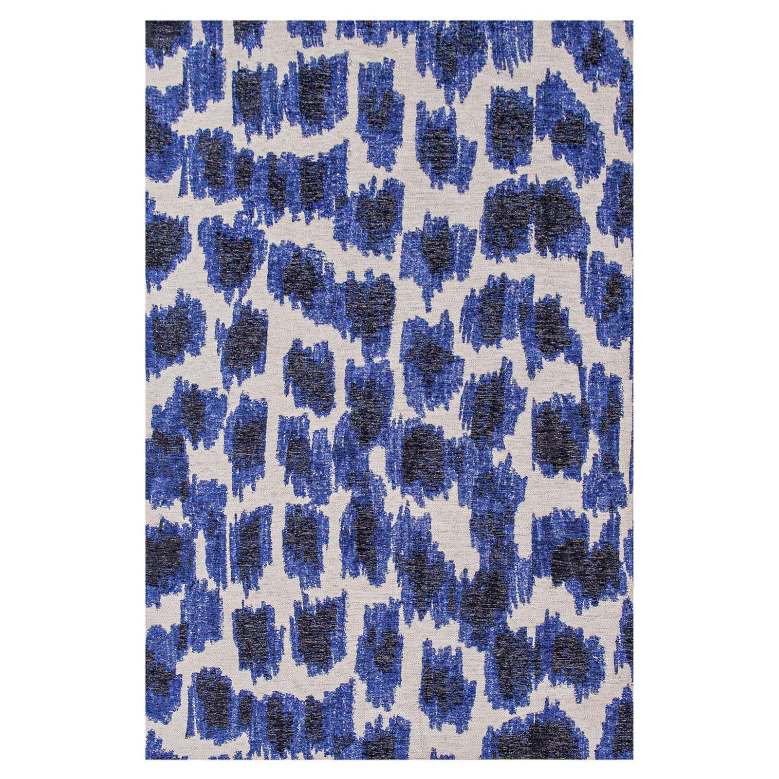 TEPPICH Ikat Ultramarine 170/240 cm - Blau, Textil (170/240cm) - Lola&Moi