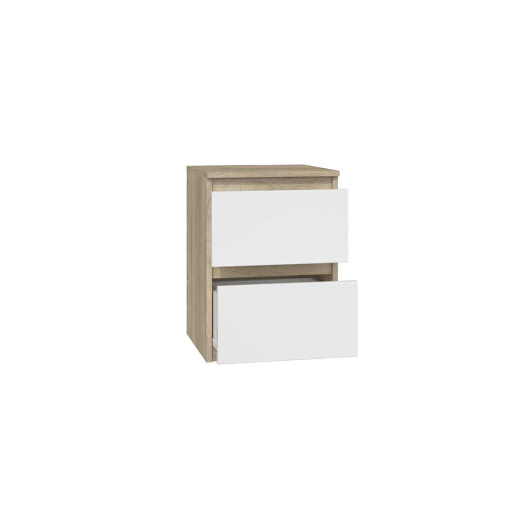 Thumbnail - CDF Nachttisch, Blau, Sonoma Eiche, Holzwerkstoff, 30x40x30 cm, Schlafzimmer, Nachttische