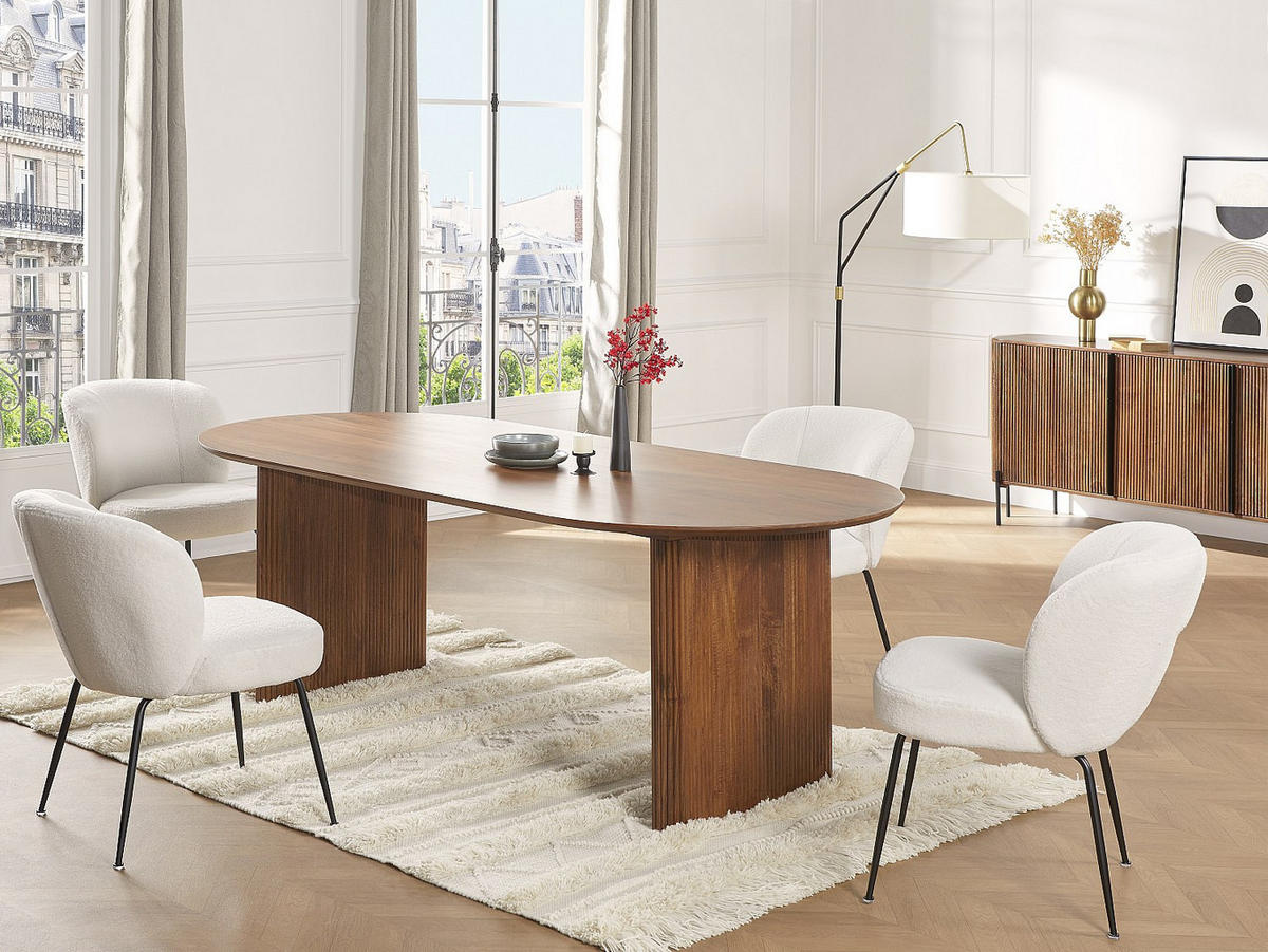 ESSTISCH - 8 Personen - Mangoholz - Holzfarben - BALIMELA - Naturfarben, Holz (200/100/76cm) - Vente-Unique