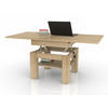 COUCHTISCH quadratisch aufklappbar höhenverstellbar 70/75/69 cm - Sonoma Eiche, Holzwerkstoff (75/70/57cm) - designimpex