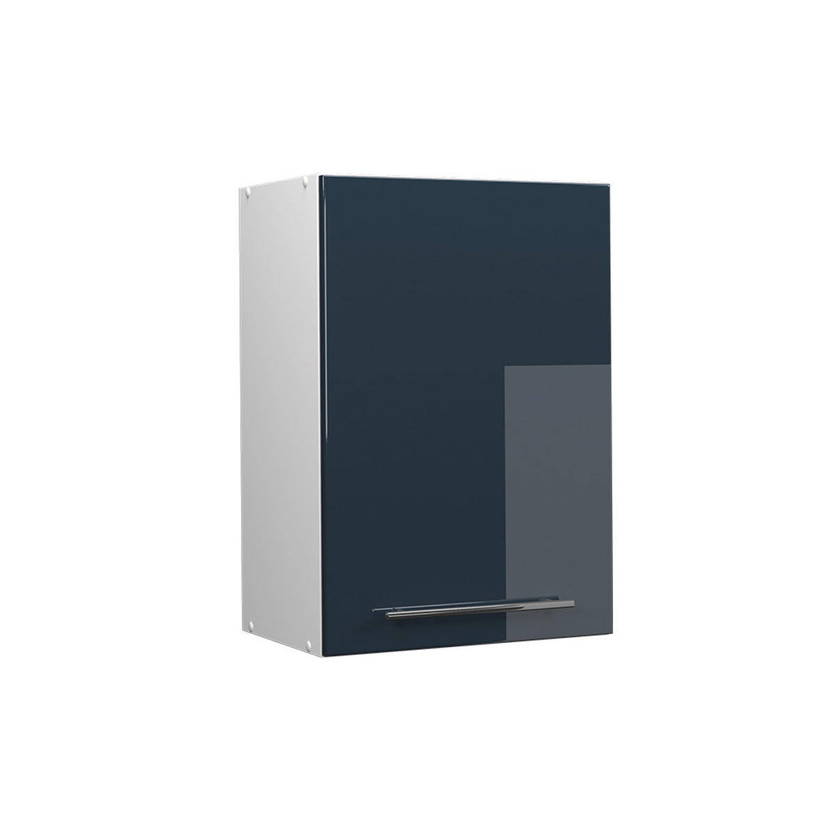 HÄNGESCHRANK Fame-Line Dunkelblau Hochglanz 50 cm - Weiß/Dunkelblau, Holzwerkstoff (50/72/34.1cm) - Vicco