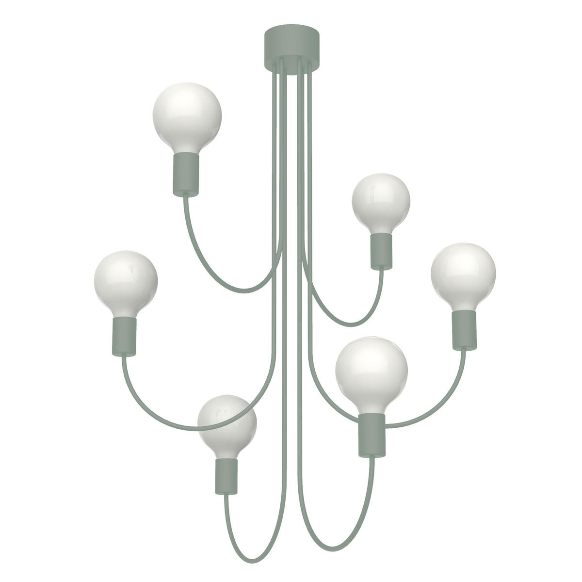 DECKENLEUCHTE - Grün, Metall (60/60/115cm) - Lumicom