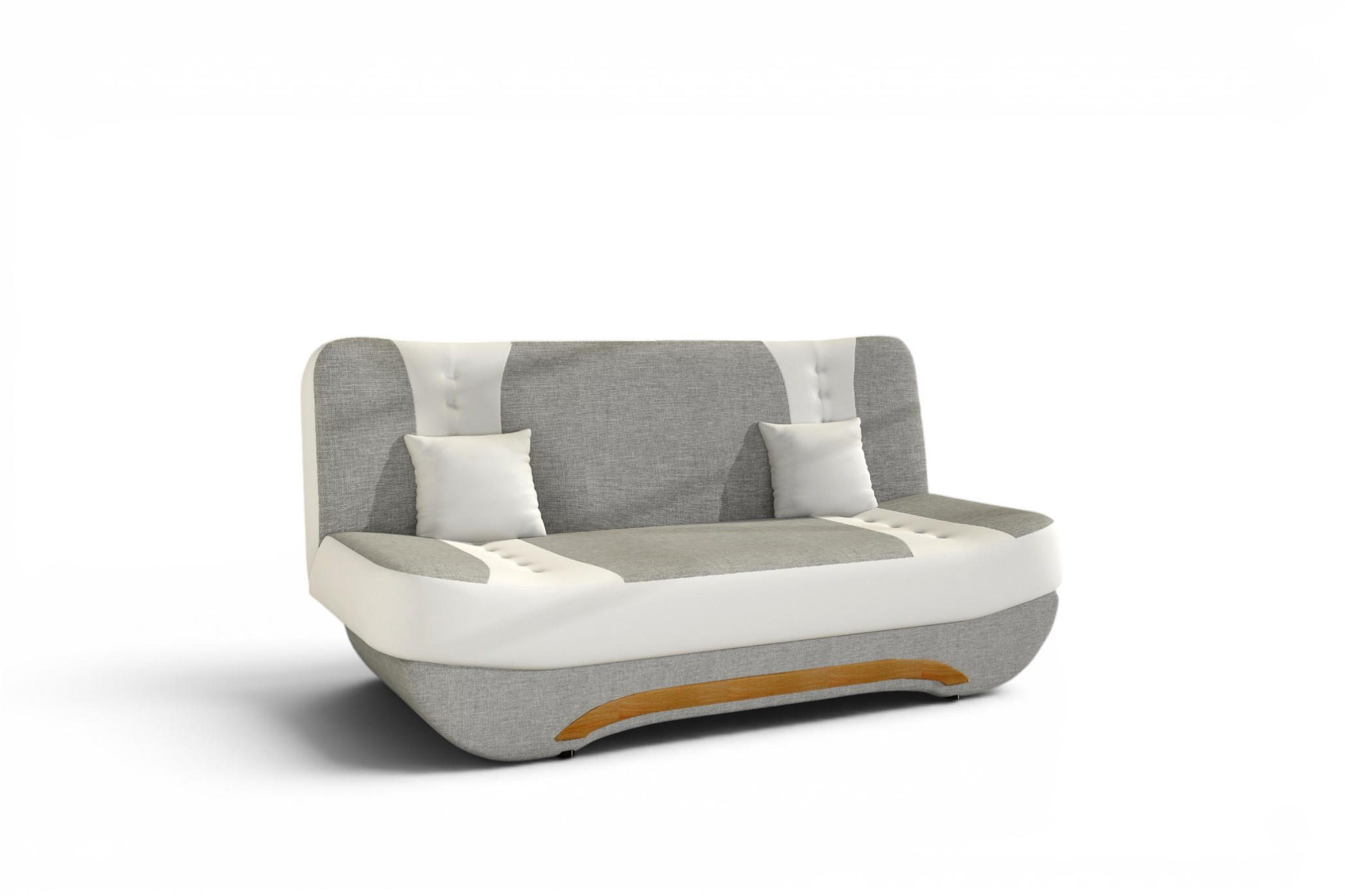SCHLAFSOFA Kandy - Weiß, Holzwerkstoff/Textil (189/88/90cm) - Fun Möbel
