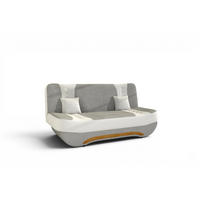 SCHLAFSOFA Kandy - Weiß, Holzwerkstoff/Textil (189/88/90cm) - Fun Möbel