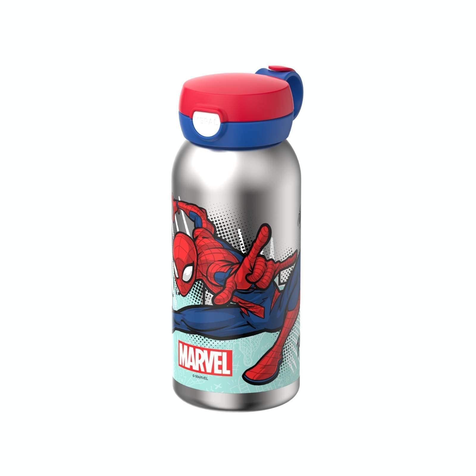 EDELSTAHL-TRINKFLASCHE MIT KLAPPDECKEL Campus Spiderman 600 ml - Rot, Kunststoff/Metall (0.6L) - Mepal