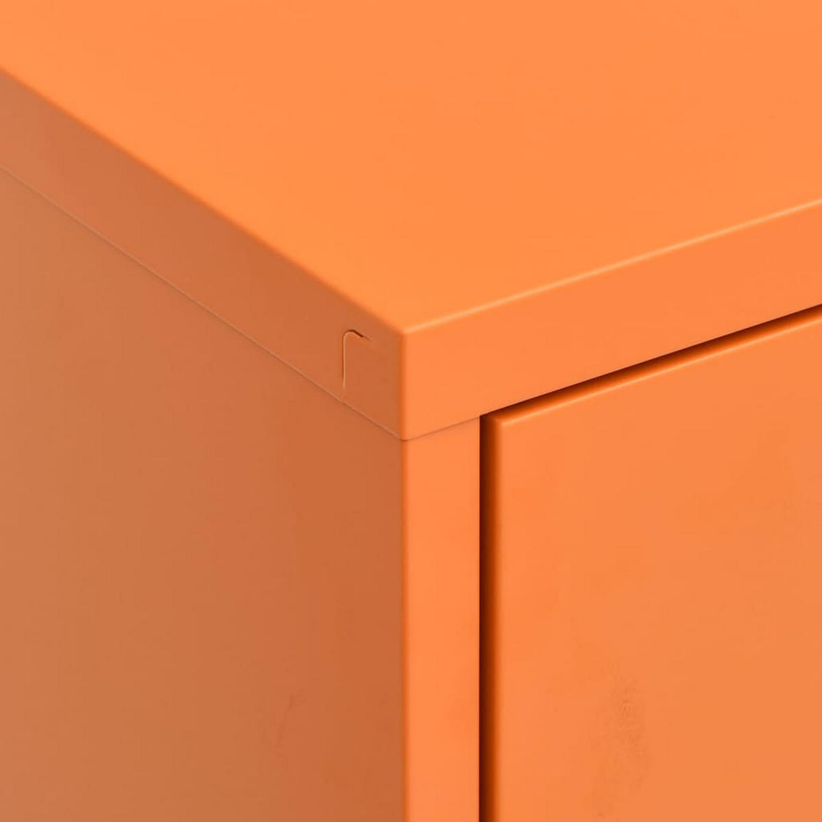 LAGERSCHRANK Orange 80/35/101,5 Cm Stahl - Orange, Metall (80/101.5/35cm) - vidaXL