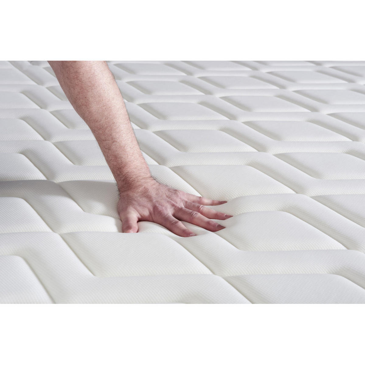 MATRATZE Actiflex dream Taschenfederkern und Memory-Schaum 160 x 190 cm h1 - Weiß, Textil (160/190cm) - ACTISOM
