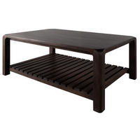 COUCHTISCH Akazie 120x80x45 tabak lackiert BUENO #4001 - Dunkelbraun, Holz (120/80/45cm) - Massivmoebel24