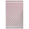 OUTDOORTEPPICH Thane 180/120 cm - Pink/Weiß, Kunststoff (120/180cm) - Beliani