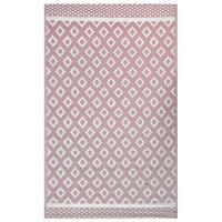 OUTDOORTEPPICH Thane 180/120 cm - Pink/Weiß, Kunststoff (120/180cm) - Beliani