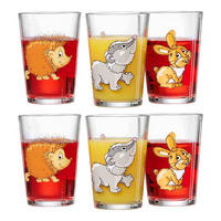 KINDERGLÄSER Waldtiere bunt 205 ml 6er Set - Multicolor, Glas (0.205L) - Ritzenhoff Breker