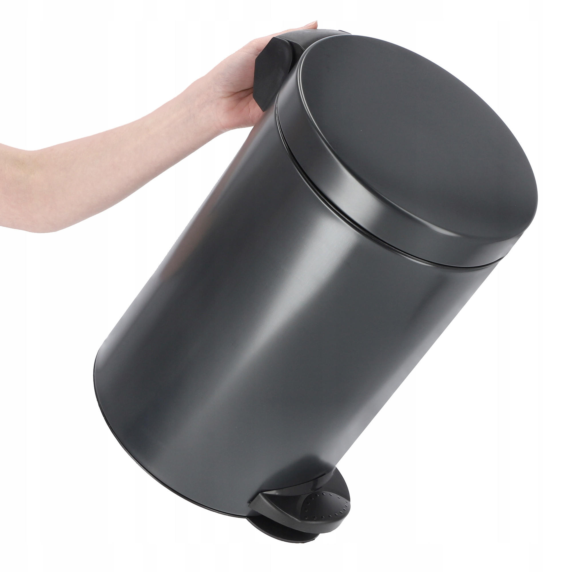 MÜLLEIMER 14L Anthrazit - Anthrazit, Metall (32.9/32.9cm) - KADAX