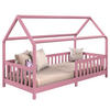 HAUSBETT NINA 90X200 CM - Rosa, Holz (96/135/206cm) - IDIMEX