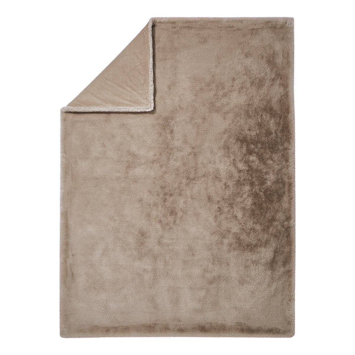 FELLDECKE Wild Thing - Taupe, Kunststoff (150/200cm) - Butlers