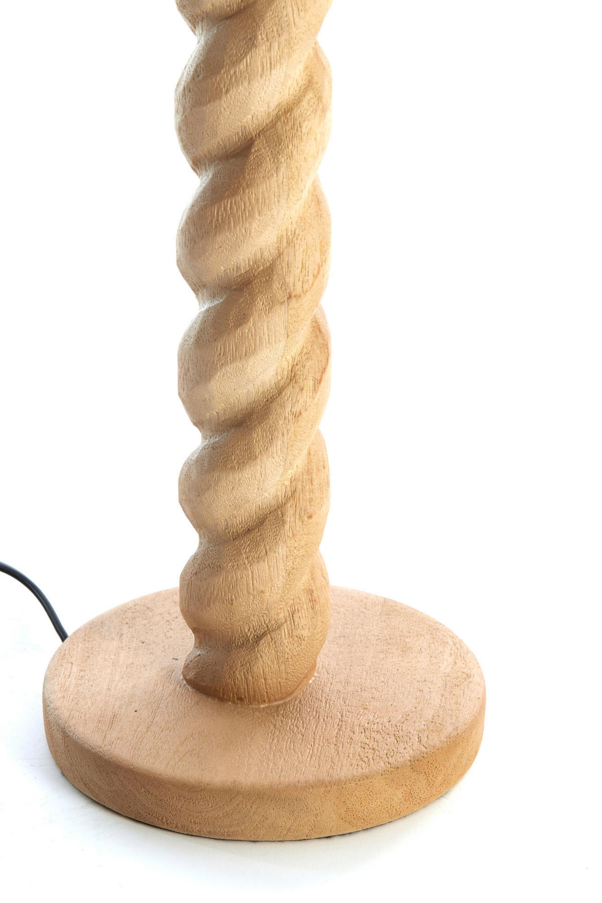 LAMPENFUSS Nanno Braun Ø15/45 cm - Braun, Holz (15/15/45cm) - Light & Living