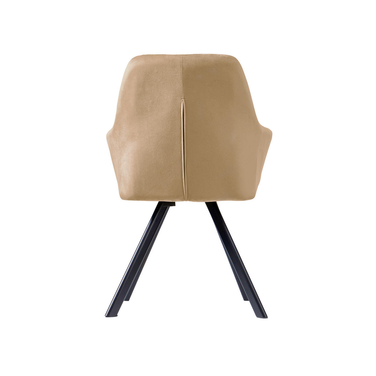 ESSZIMMERSTUHL MASON 2er Set Samt Beige - Braun, Textil (58/85/60cm) - SVITA