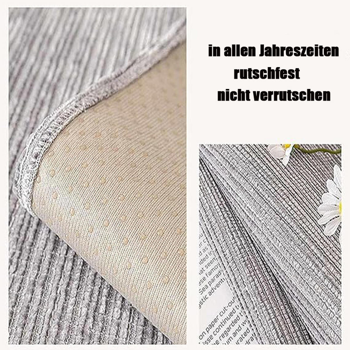SOFADECKE Rutschfeste Chenille-Stoff, Grau, 1 Stück - Grau, Textil (70/210cm) - Kaket