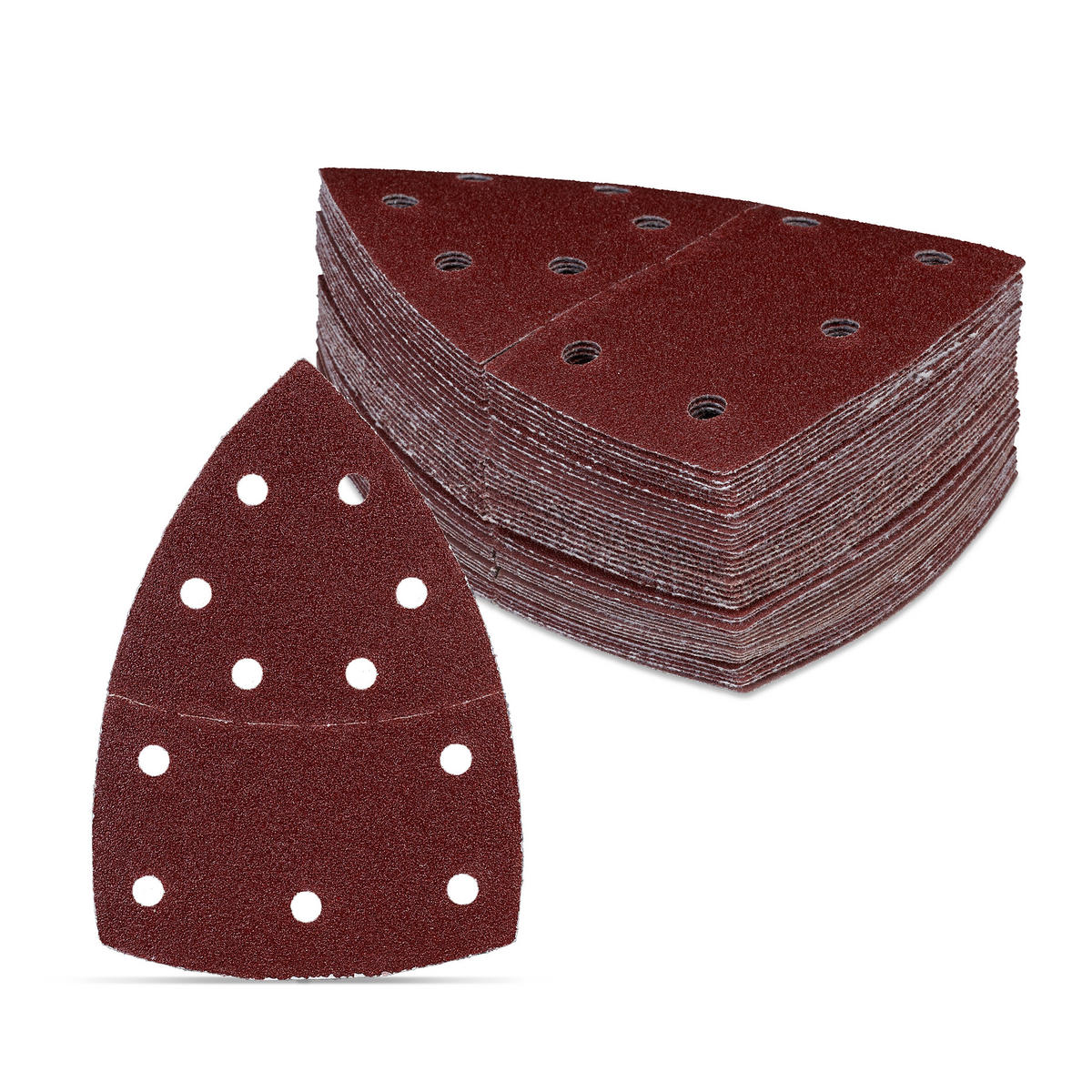 50XSCHLEIFPAPIER - Braun, Metall (0.1/10.5/15.2cm) - Relaxdays