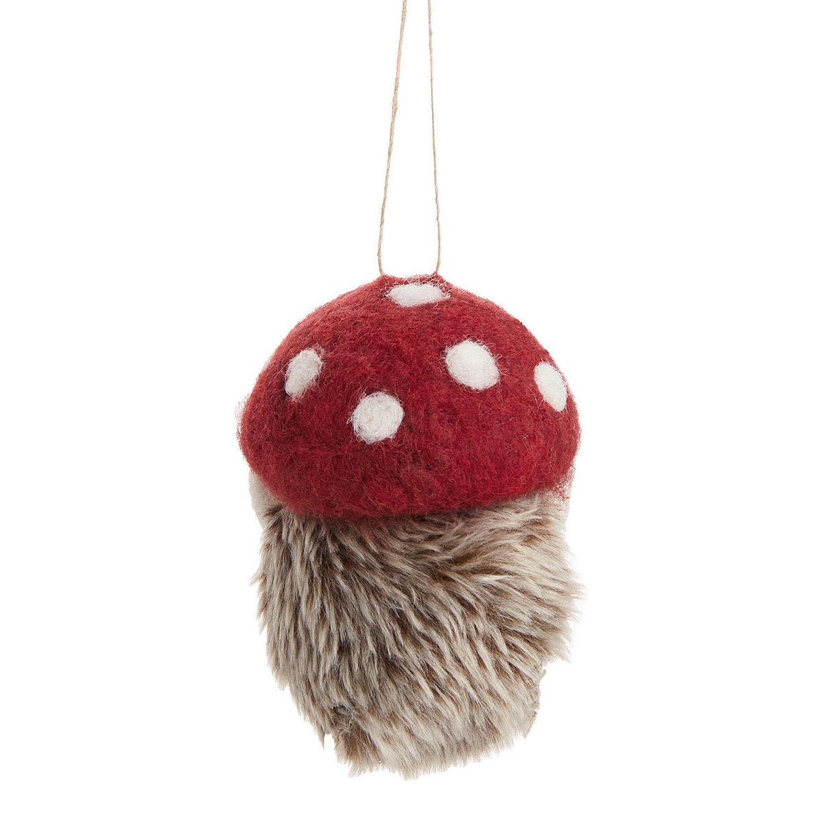 BAUMANHÄNGER Hang On Igel mit Hut - Rot, Textil (9/10/8cm) - Butlers