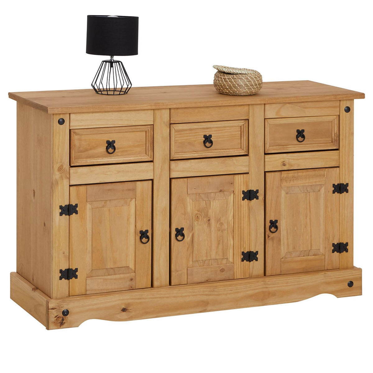 SIDEBOARD SALSA - Naturfarben, Holz (132/84/44cm) - CARO-Möbel