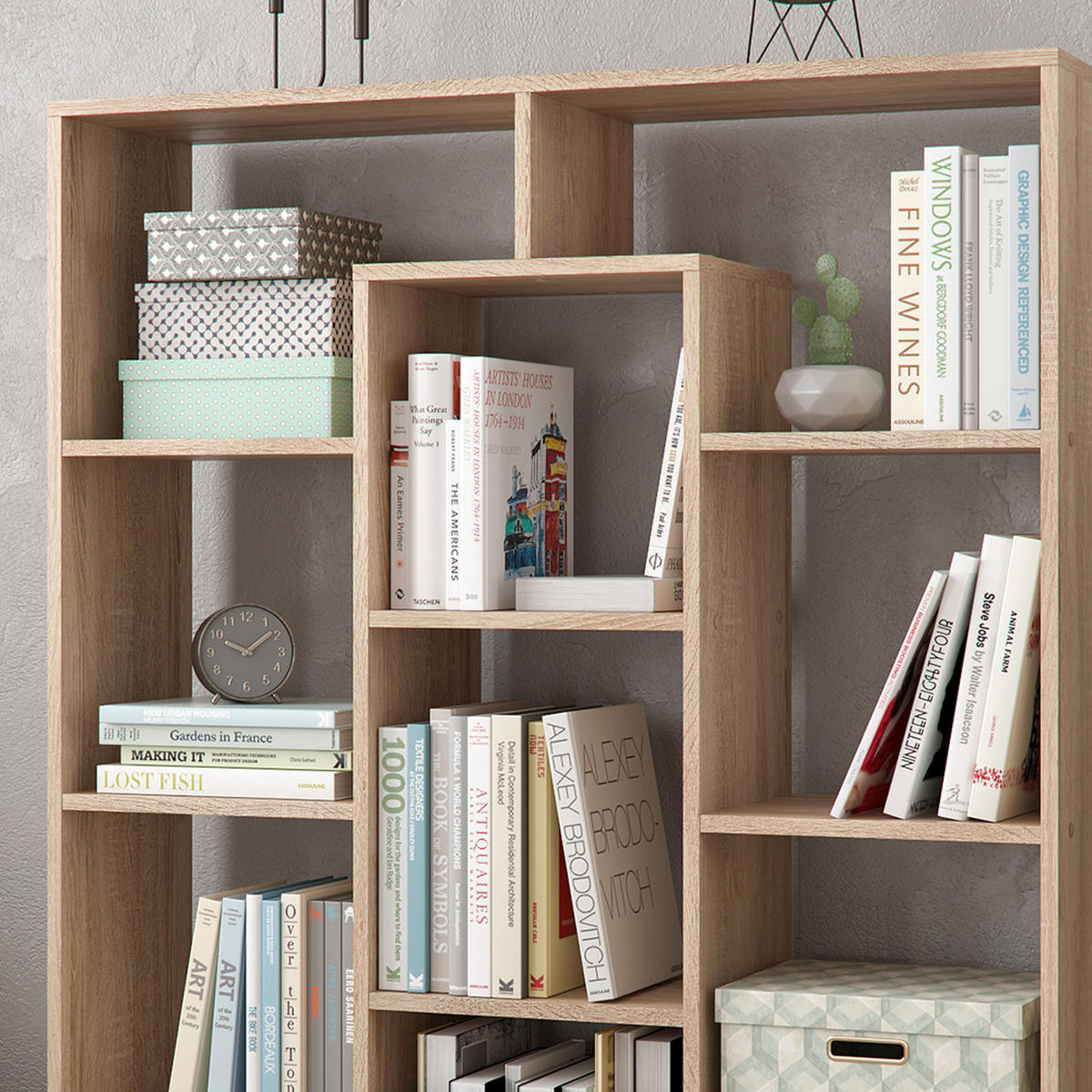 RAUMTEILER Sonoma 107.2 x 143 cm - Sonoma Eiche, Holzwerkstoff (107.2/143/29cm) - Vicco