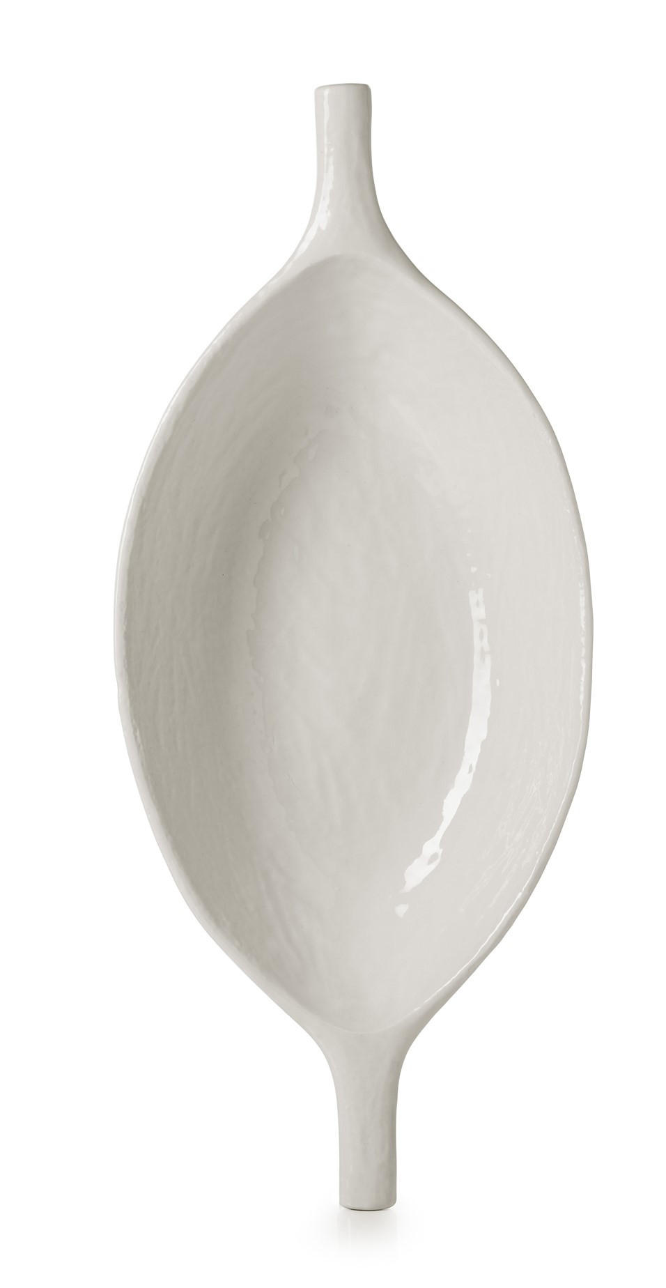 SERVIERSCHALE YLI 33 CM Alabaster Weiss - Weiß, Keramik (20/6/33cm) - Revol Porcelaine France