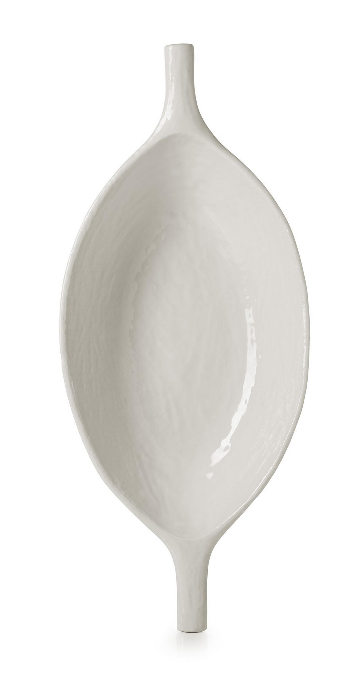 SERVIERSCHALE YLI 33 CM Alabaster Weiss - Weiß, Keramik (20/6/33cm) - Revol Porcelaine France