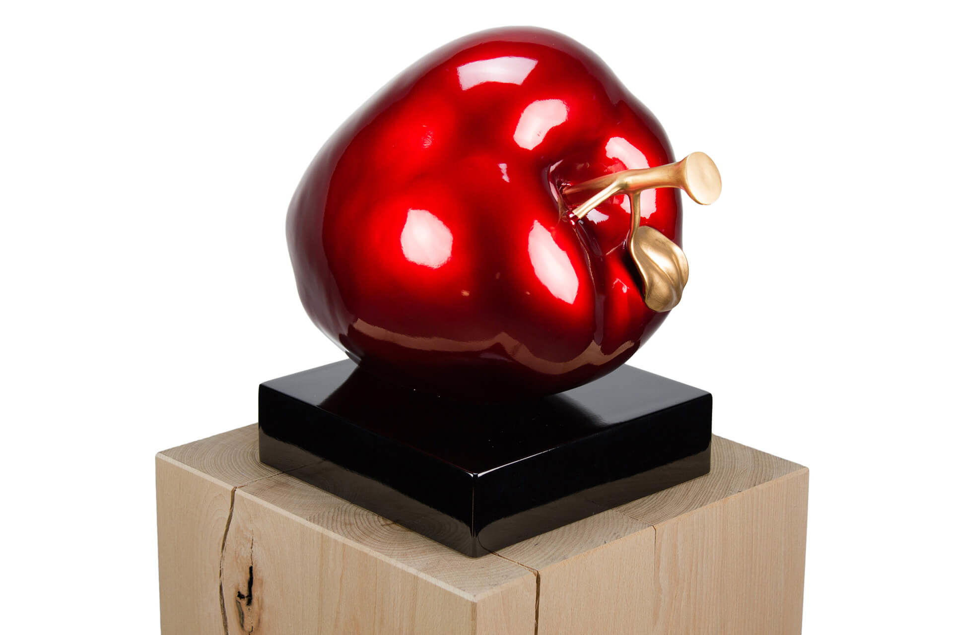 SKULPTUR Rot 32/31 cm - Rot, Stein (3/31/24cm) - KUNSTLOFT
