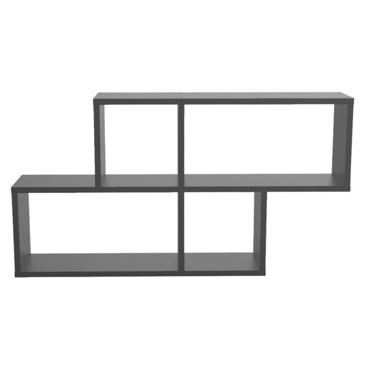 WANDREGAL ERNIE Anthrazit 100/20/53 cm - Anthrazit, Holzwerkstoff (20/53/100cm) - Coemo
