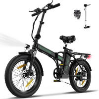 E-BIKE BK11 Klapprad 26 × 3,0 Zoll mit 36V12Ah Akku Max 35-90km - Grün, Metall (38cm) - HITWAY