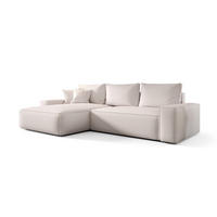 ECKSOFA Walken Mit Schlaffunktion - Weiß, Holzwerkstoff/Textil (280/185cm) - Fun Möbel