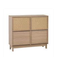 SCHUHSCHRANK DOPPELTES Bora Natürlich 105 cm x 90 cm - Naturfarben, Holzwerkstoff (105/90/24cm)