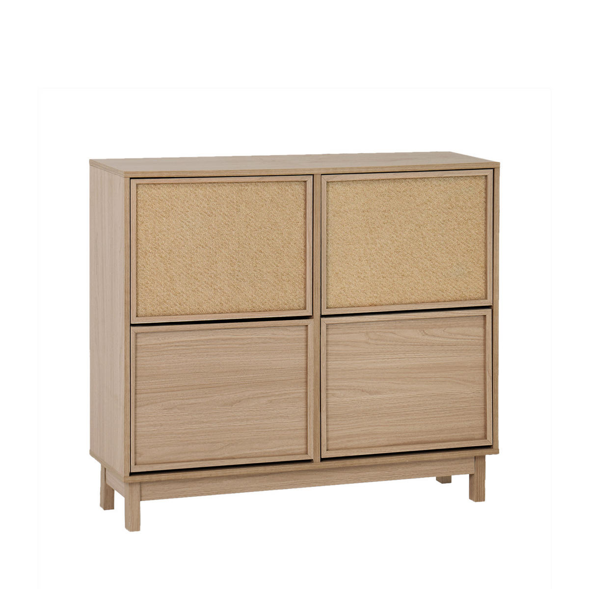 SCHUHSCHRANK DOPPELTES Bora Natürlich 105 cm x 90 cm - Naturfarben, Holzwerkstoff (105/90/24cm)