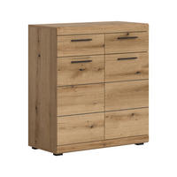 KOMMODE SCOUT (B/H/T: ca. 90/96/37 cm) in Evoke Oak Nachbildung/Evoke Oak Nachbildung - Eichefarben, Holz (90/96/37cm)