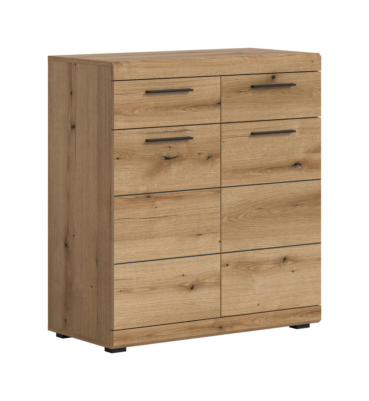 KOMMODE SCOUT (B/H/T: ca. 90/96/37 cm) in Evoke Oak Nachbildung/Evoke Oak Nachbildung - Eichefarben, Holz (90/96/37cm)