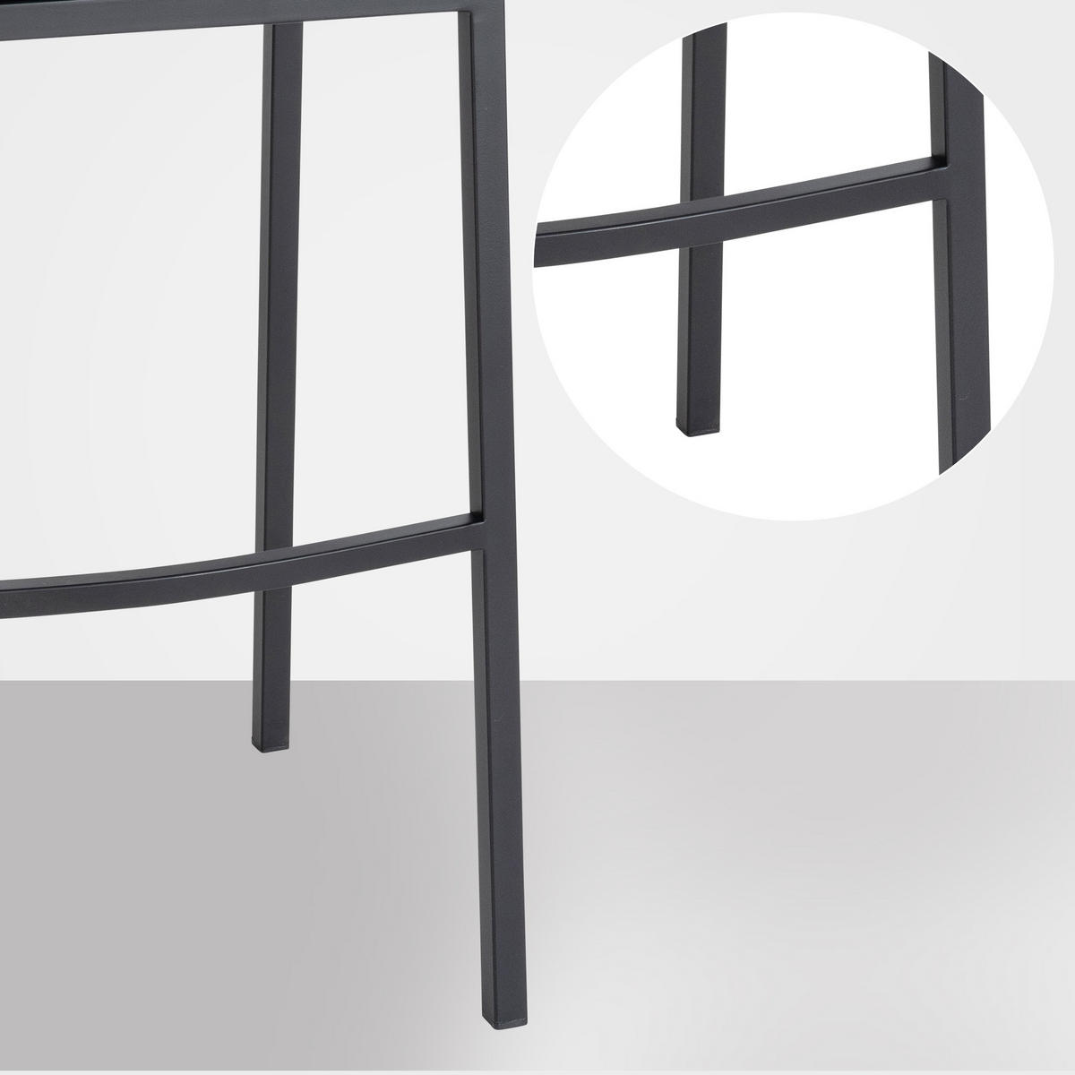 BARHOCKER Filz taupe - Taupe/Schwarz, Textil/Metall (64/110/48cm) - CLP