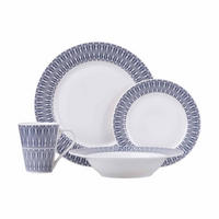 DINNER-SET Zenith blau 16er Set - Blau, Keramik (16/28/39cm) - Maxwell & Williams