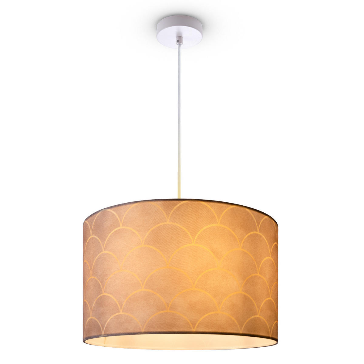 PENDELLEUCHTE Hugo Pd1 Pil 008 - Weiß, Metall (45.5/45.5/27cm) - Paco Home