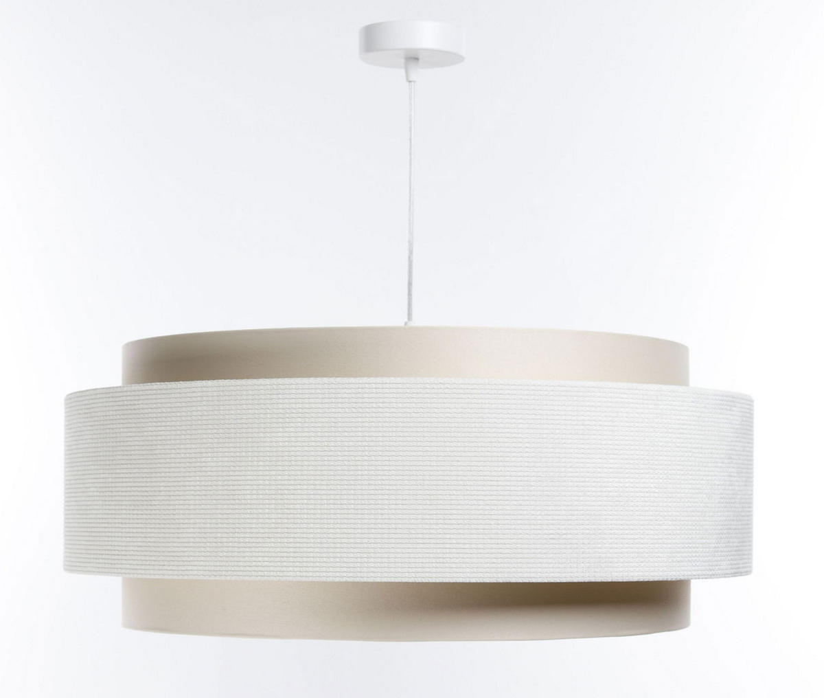 HÄNGELEUCHTE Weiß 60/25 cm - Weiß, Kunststoff (60/1/25cm) - ONZENO